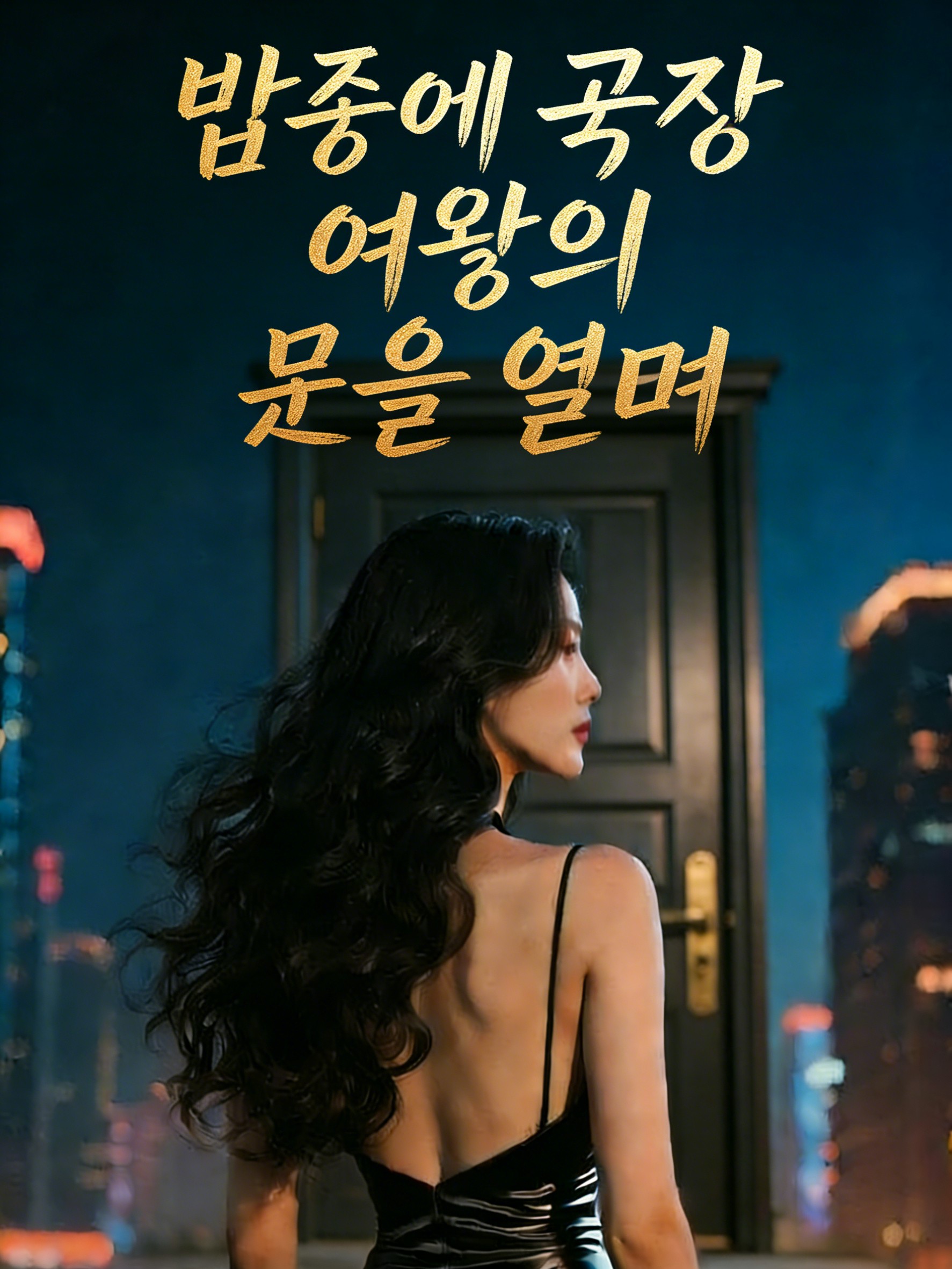 밤중에 공장 여왕의 문을 열며