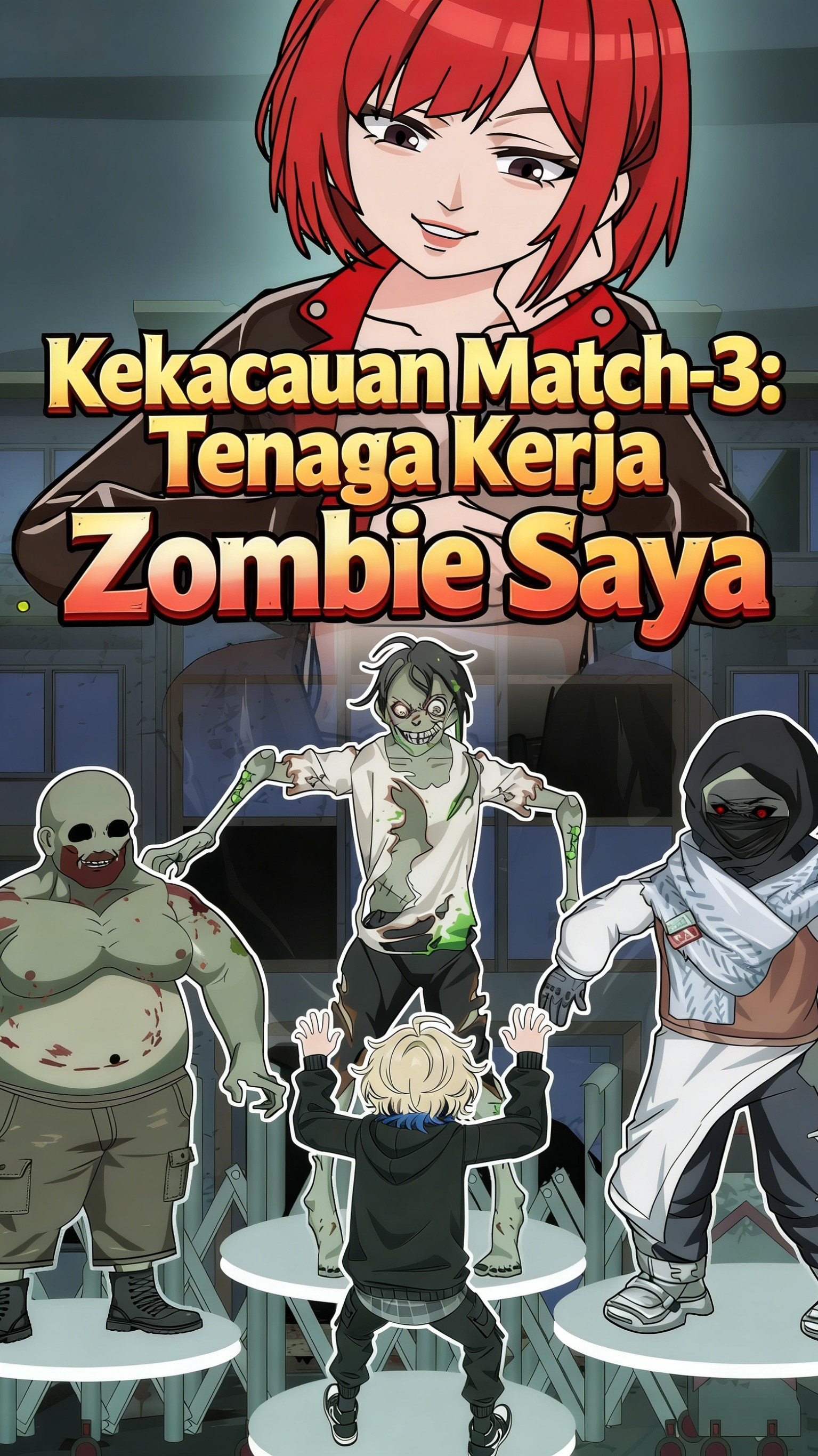 Kekacauan Match-3: Tenaga Kerja Zombie Saya