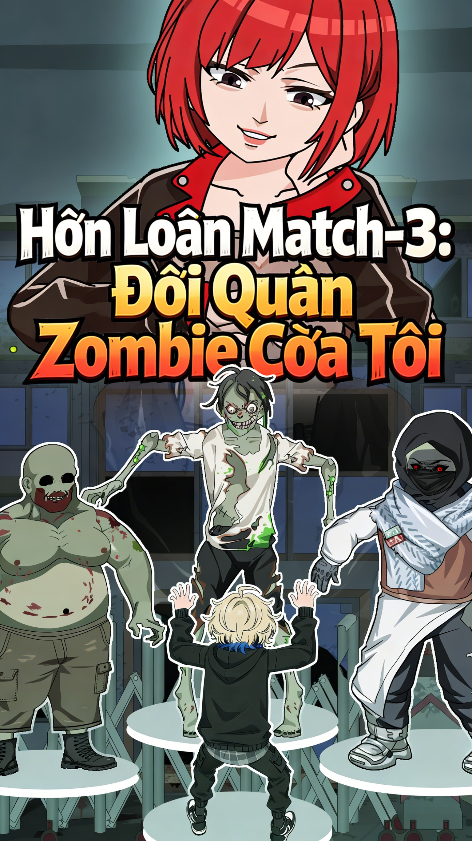 Hỗn Loạn Match-3: Đội Quân Zombie Của Tôi