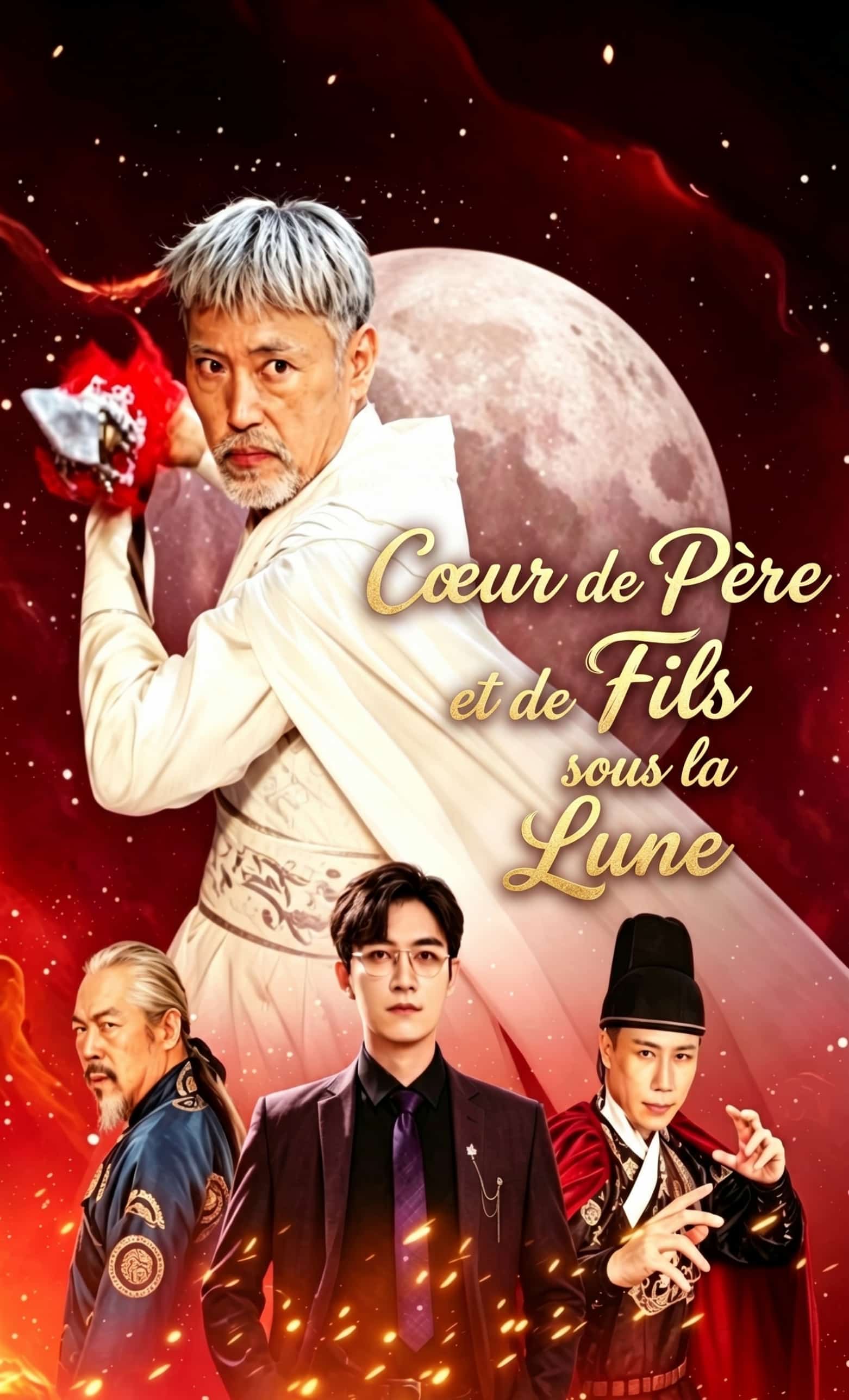 Cœur de Père et de Fils sous la Lune