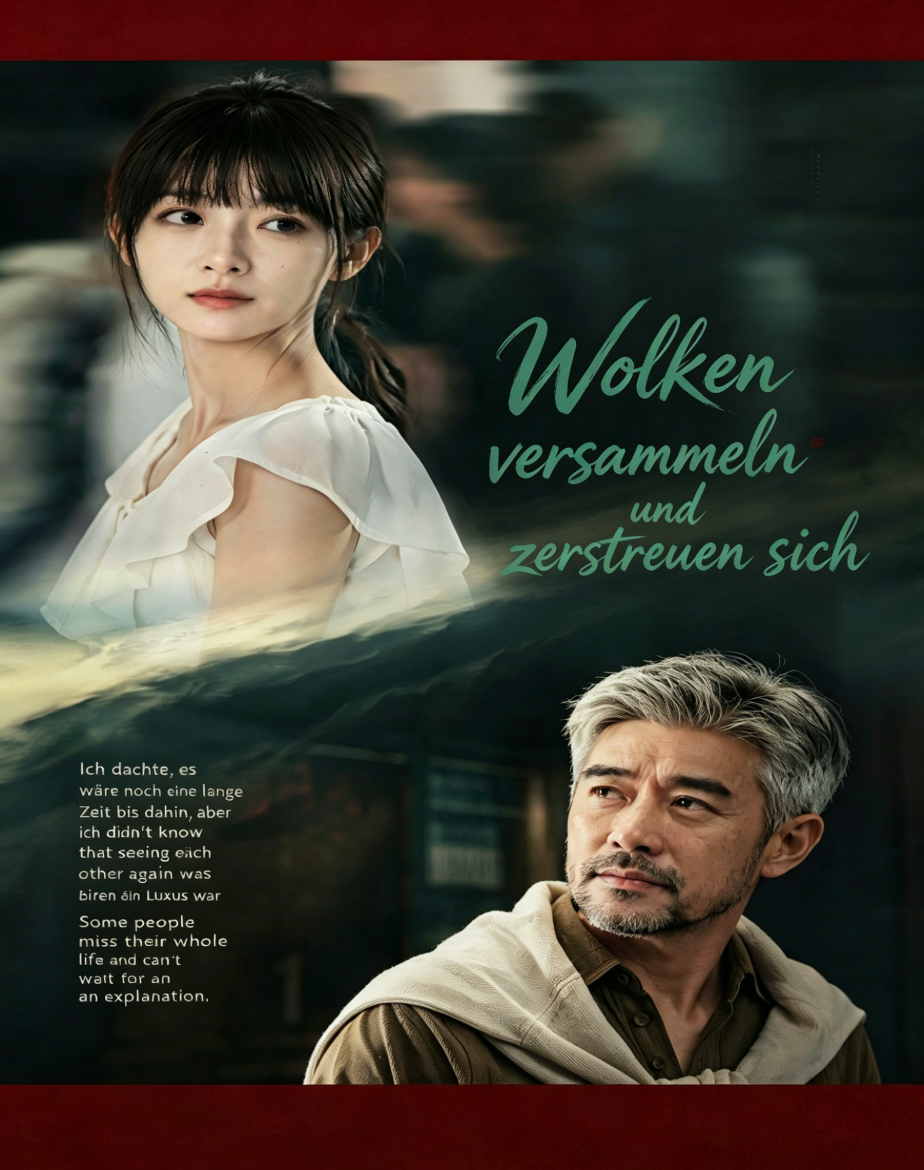 Wolken versammeln und zerstreuen sich