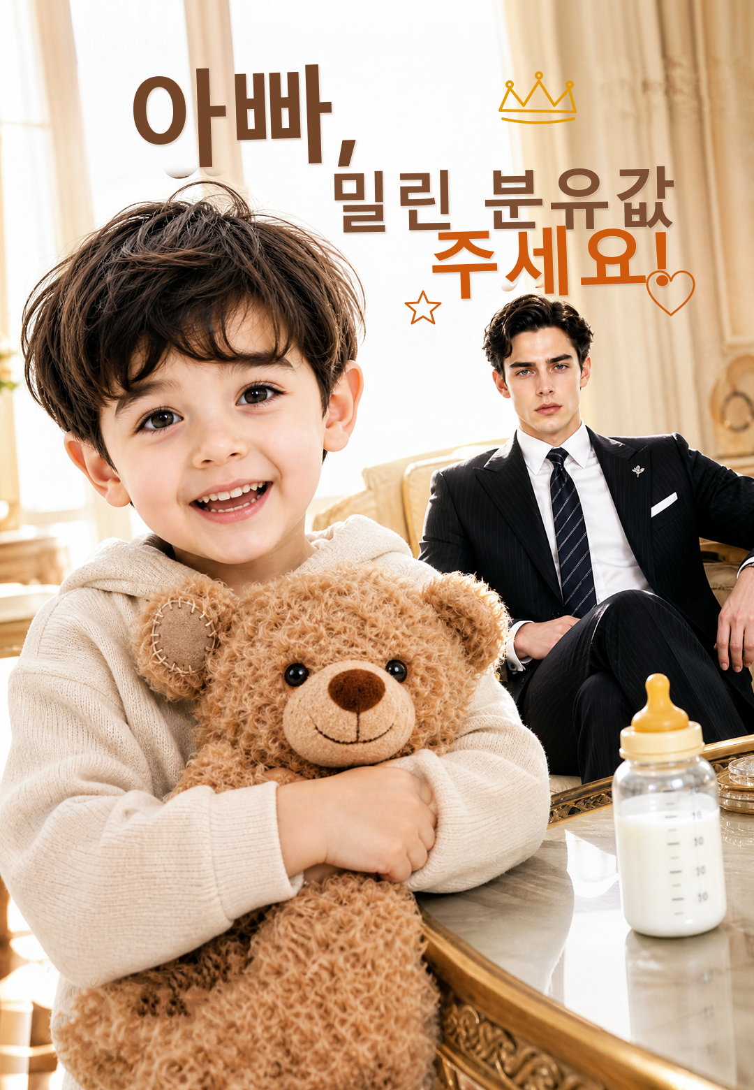 아빠, 밀린 분유값 주세요!